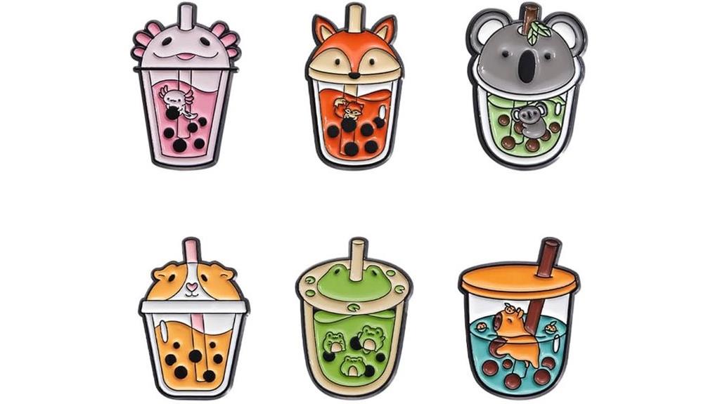 animal themed pearl pins