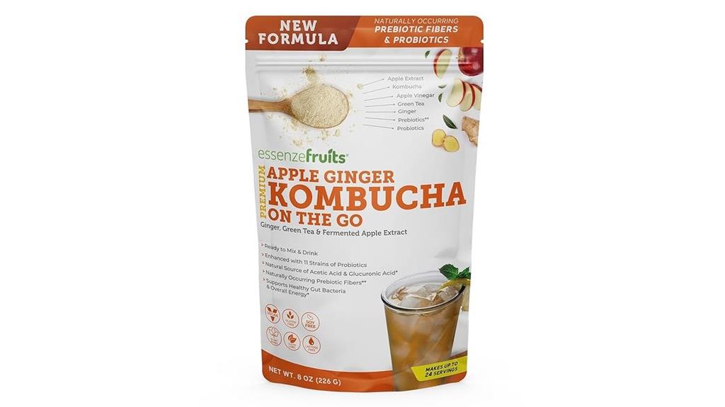 apple ginger kombucha powder
