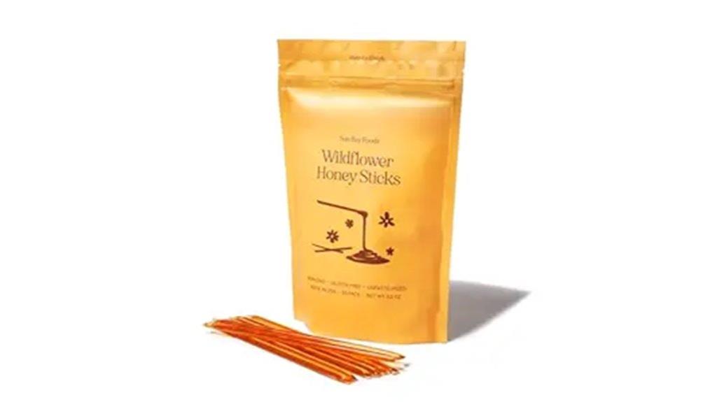 assorted floral honey sticks