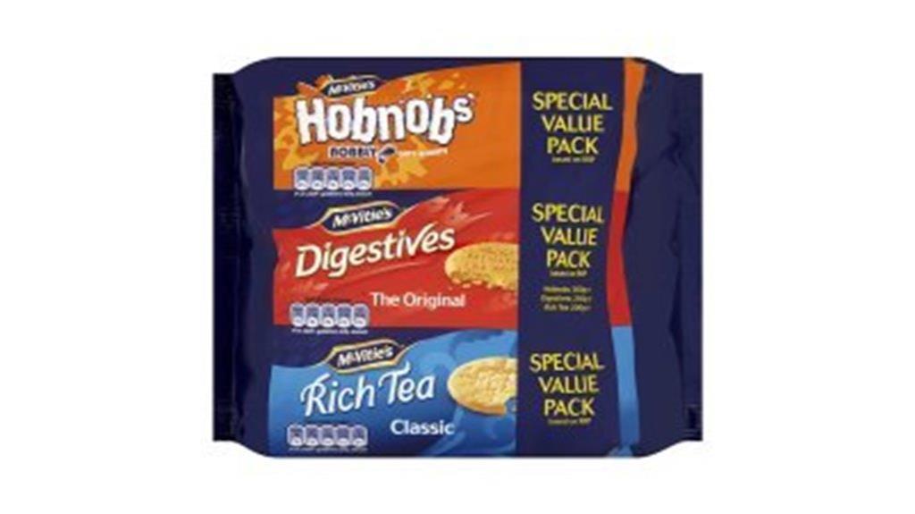 assorted mcvities biscuit pack
