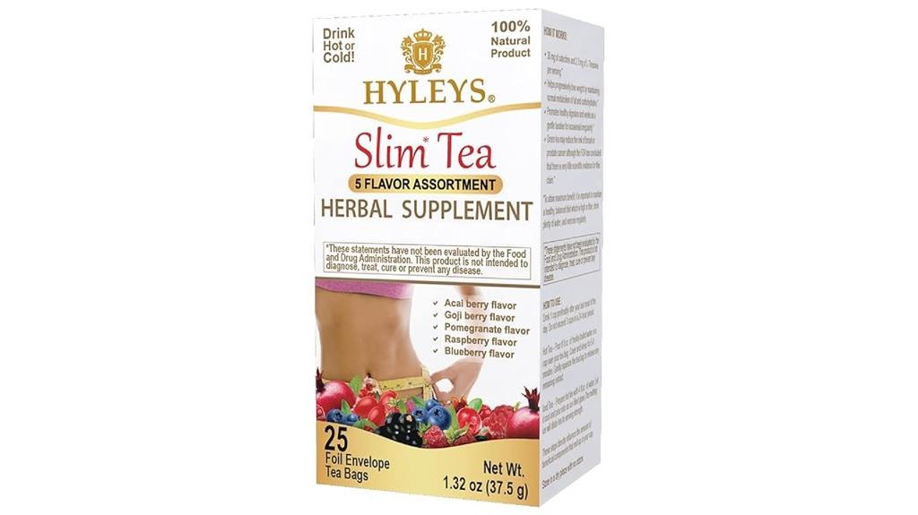 assorted slim tea flavors