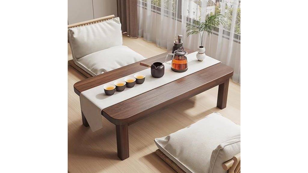 bamboo folding coffee table
