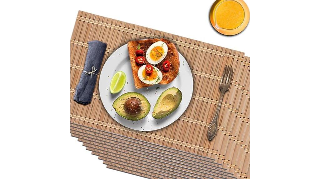 bamboo placemat 12 pack