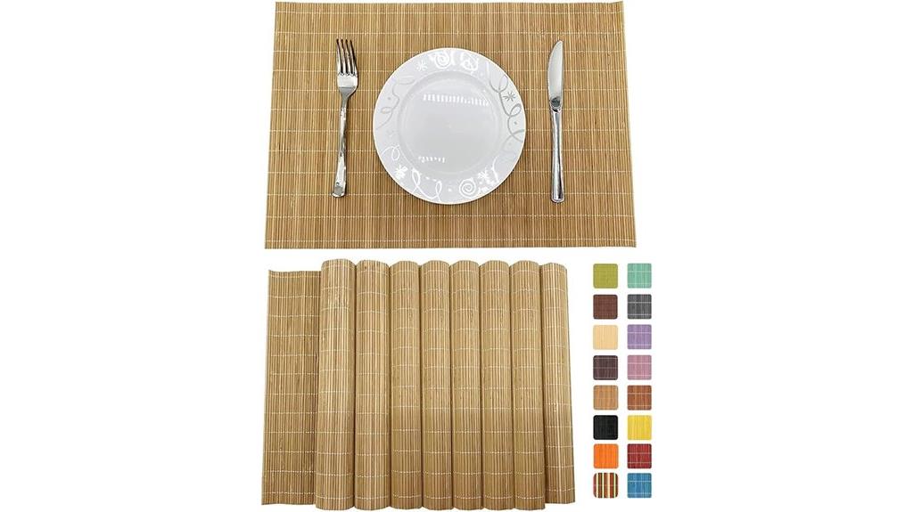 bamboo placemats and mats
