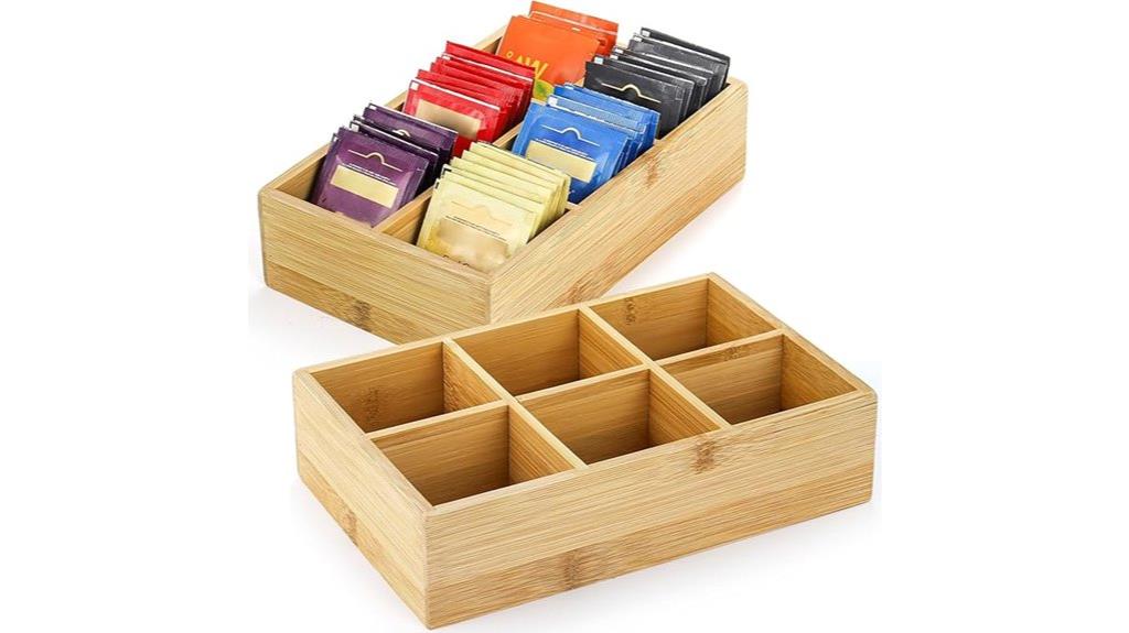 bamboo tea bag holders