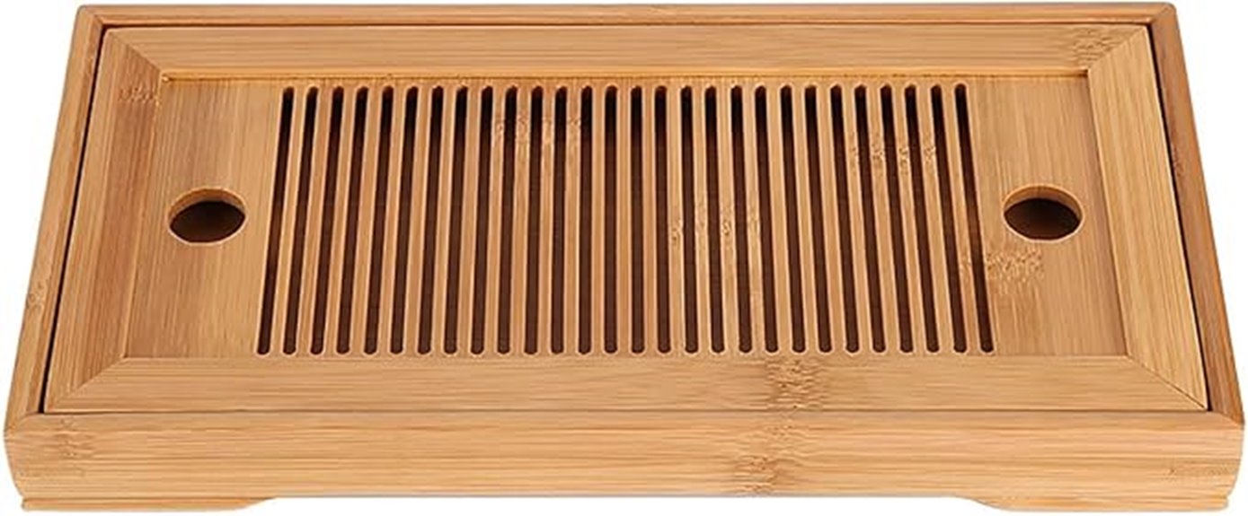 bamboo tea serving tray