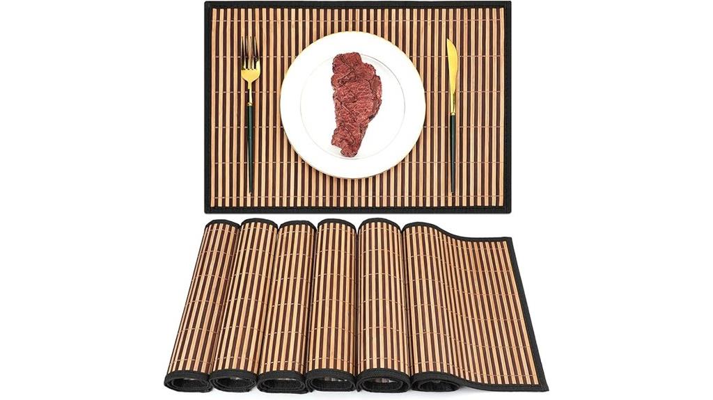 bamboo woven placemats
