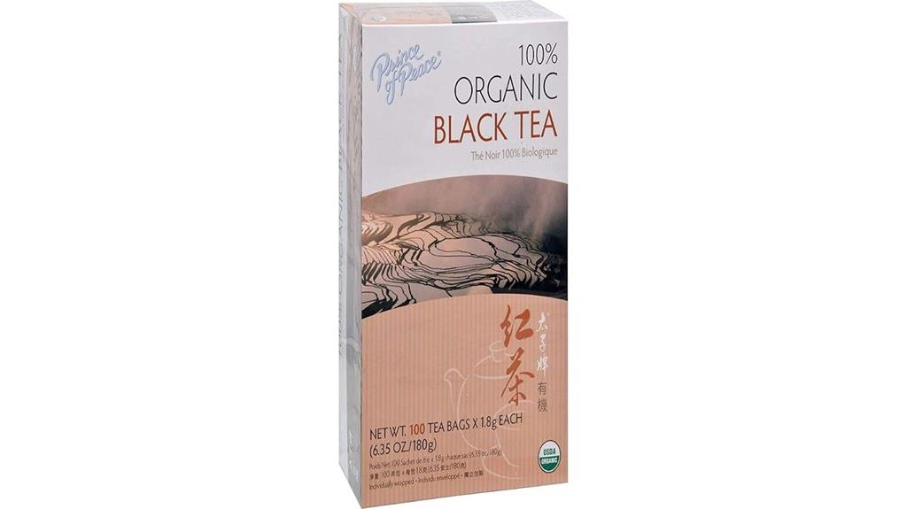 black organic tea 100 pack