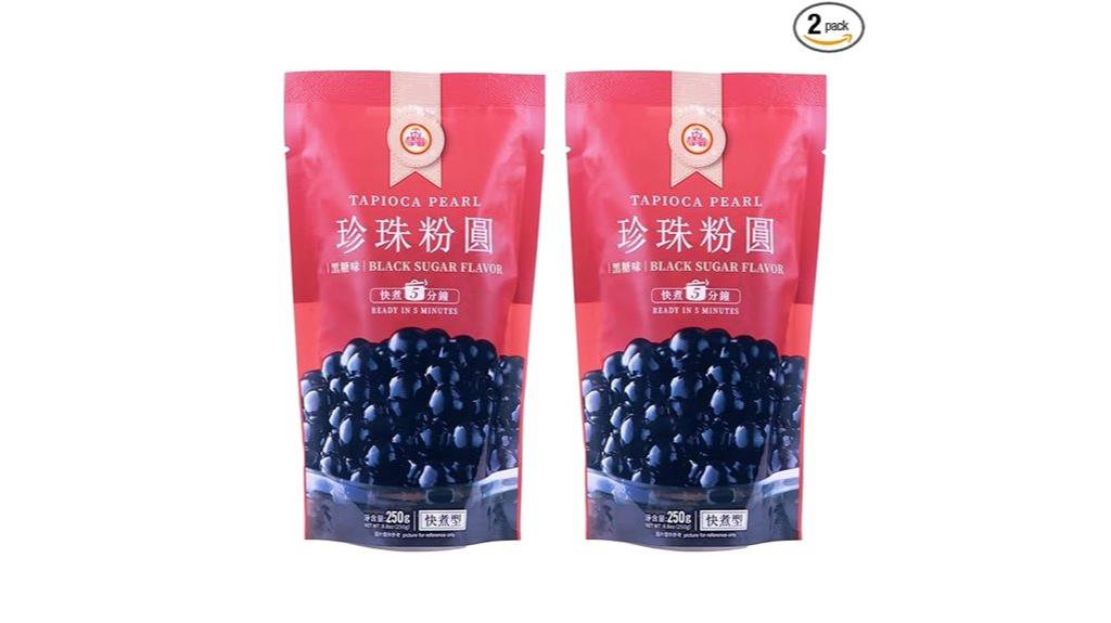 black sugar tapioca pearls