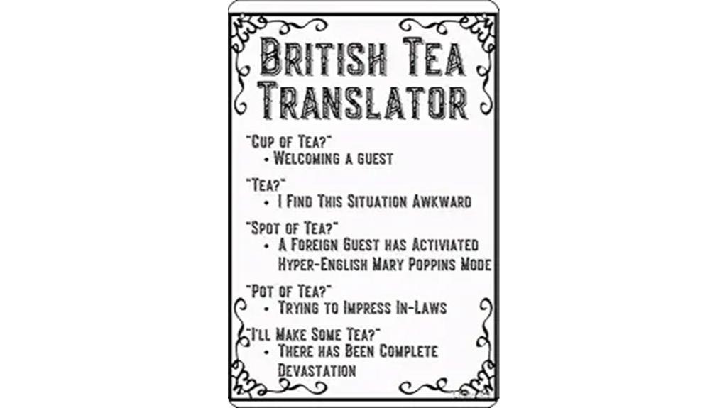 british tea wall decor