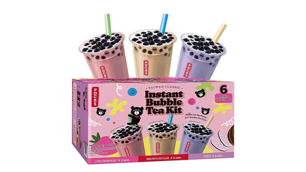 bubble tea 6 pack set