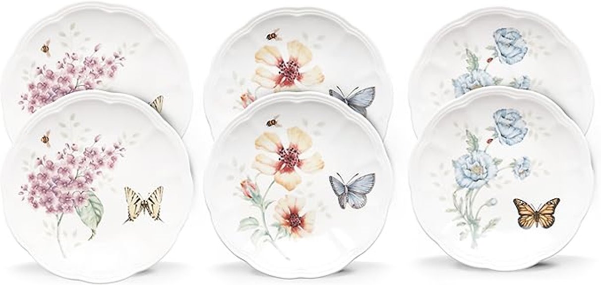 butterfly meadow plate set