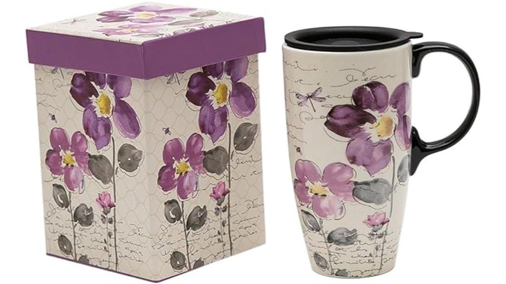 ceramic 17 oz travel mug
