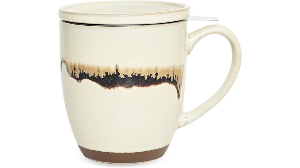 ceramic tea cup with infuser