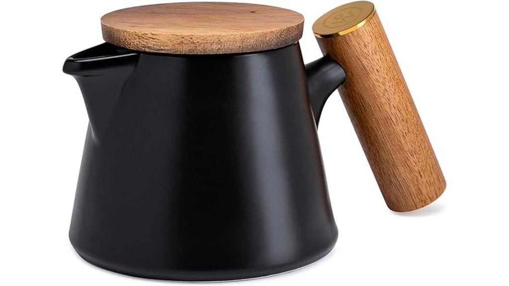 ceramic tea pot with infuser