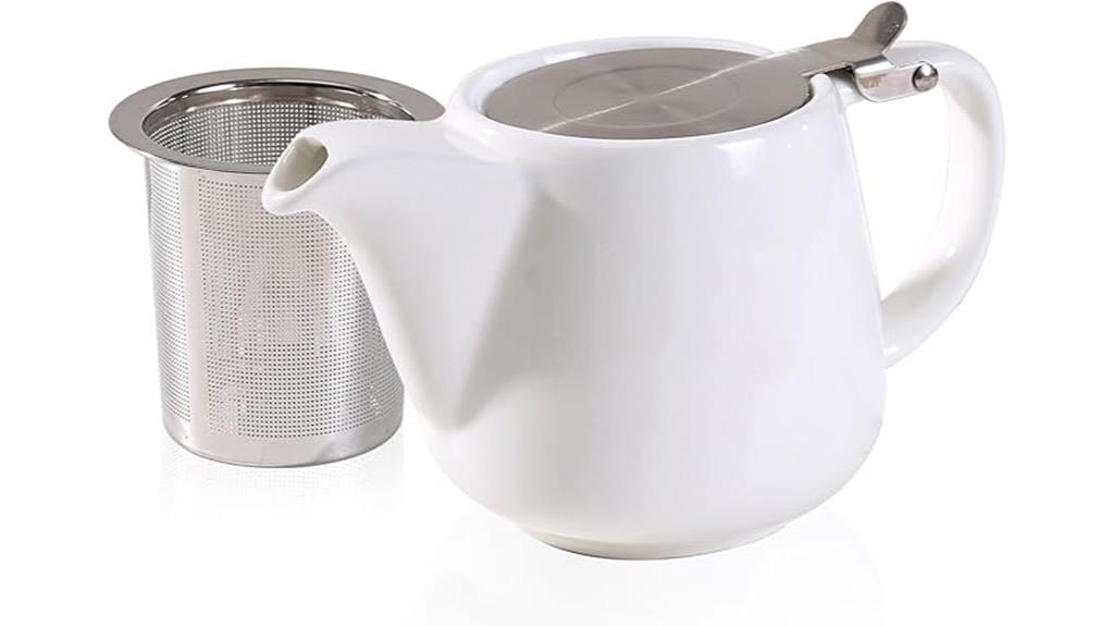 ceramic teapot with infuser