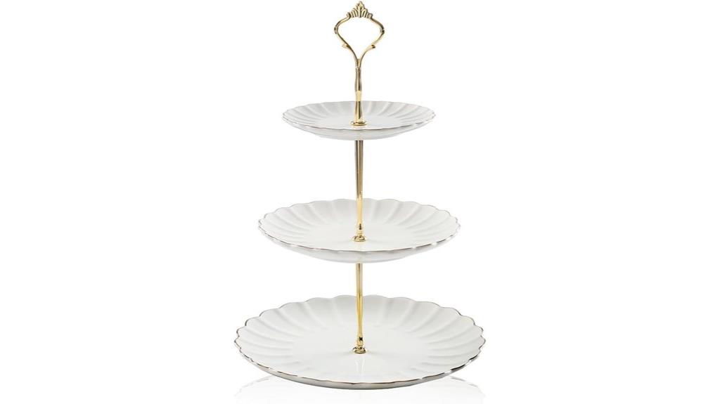 ceramic wedding cake stand