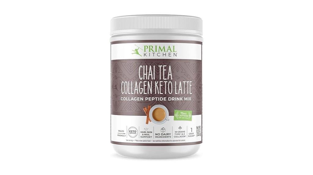 chai collagen keto latte