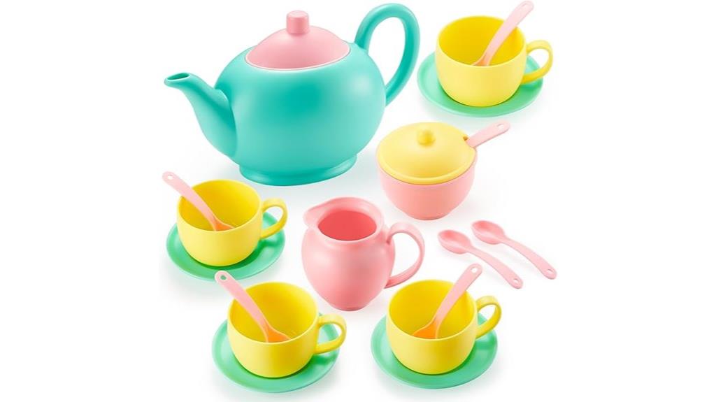 child safe pretend tea set
