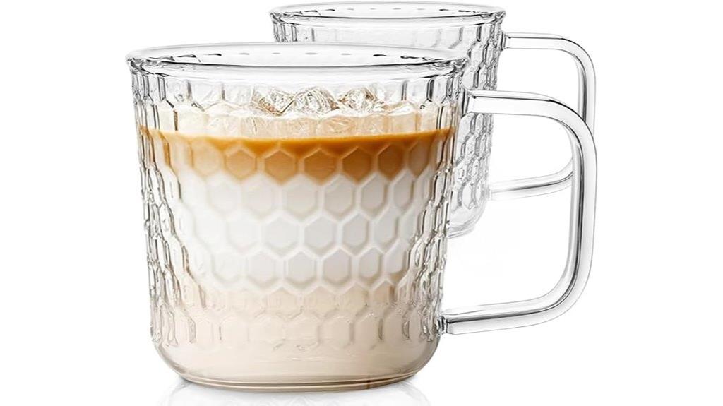 clear glass coffee mugs