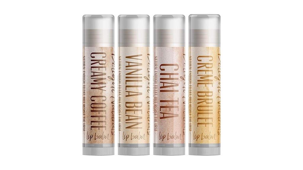 coffee themed lip balm gift