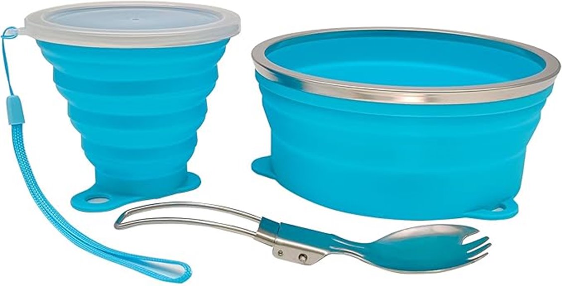 collapsible camping mess kit
