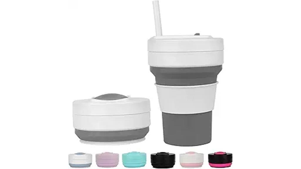 collapsible silicone travel cup