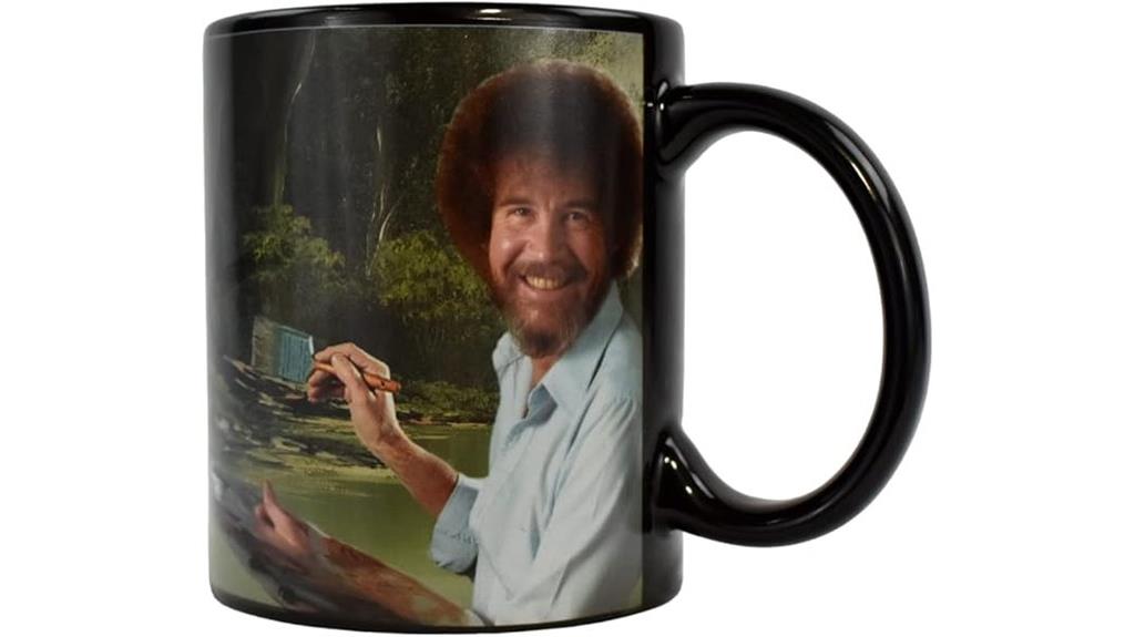 color changing bob ross mug