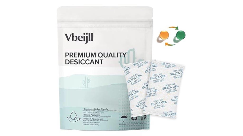 color changing silica gel packs