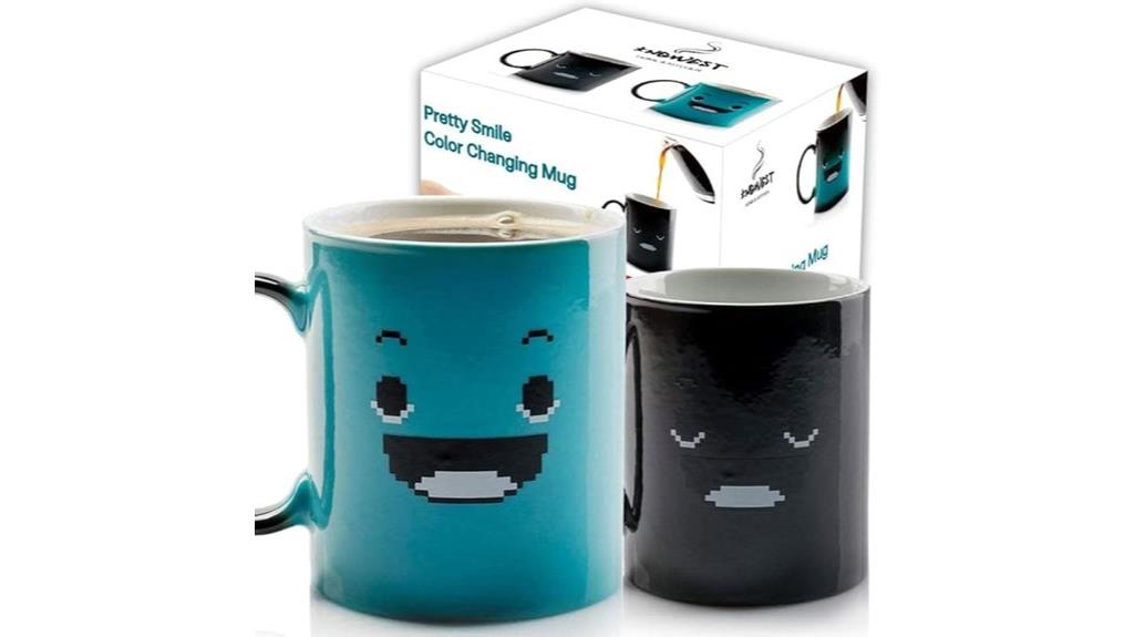 color changing smile mug