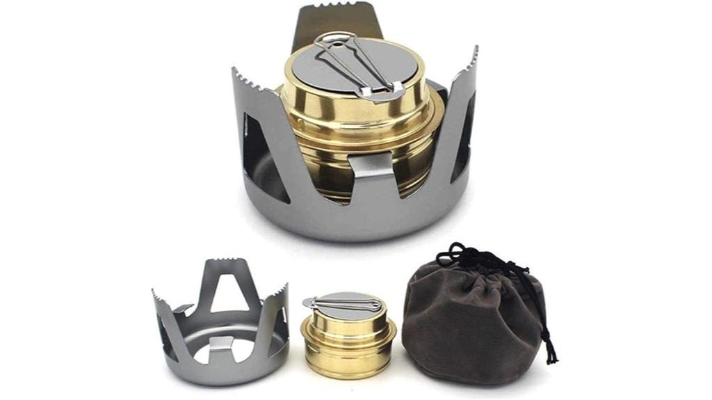 compact outdoor alcohol burner