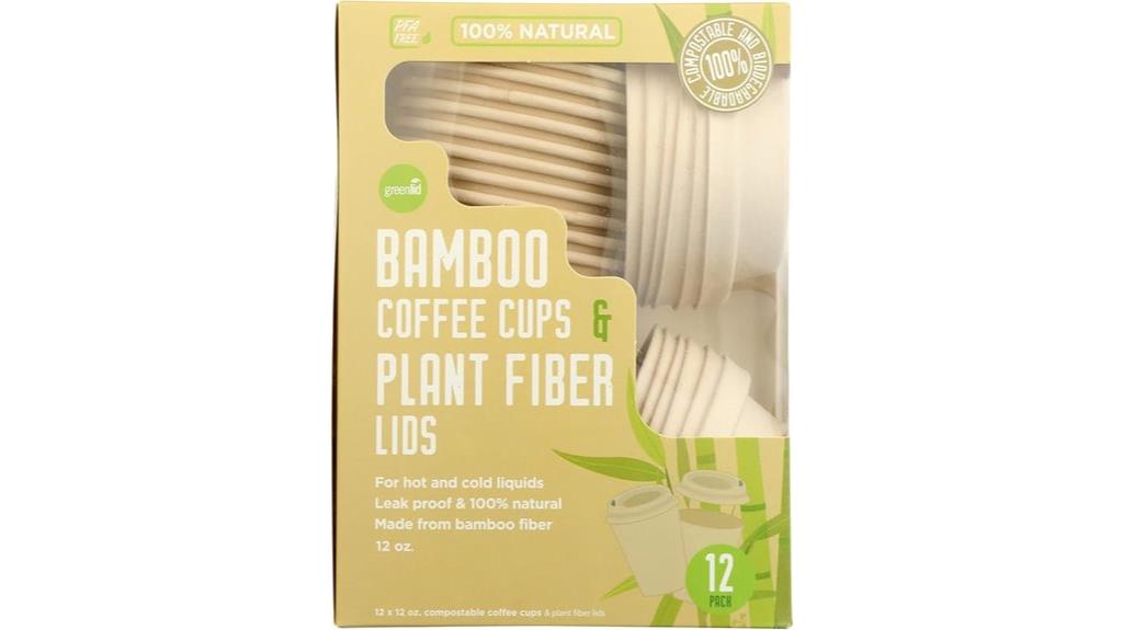 compostable bamboo coffee cups