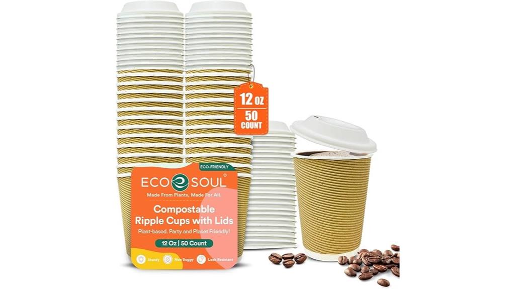compostable ripple paper cups