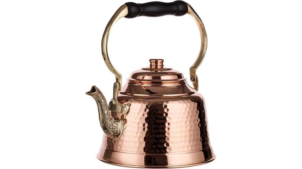 copper tea pot 1 6 quarts