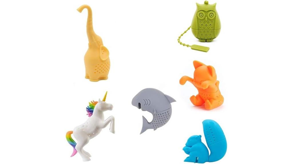 cute animal tea infuser set