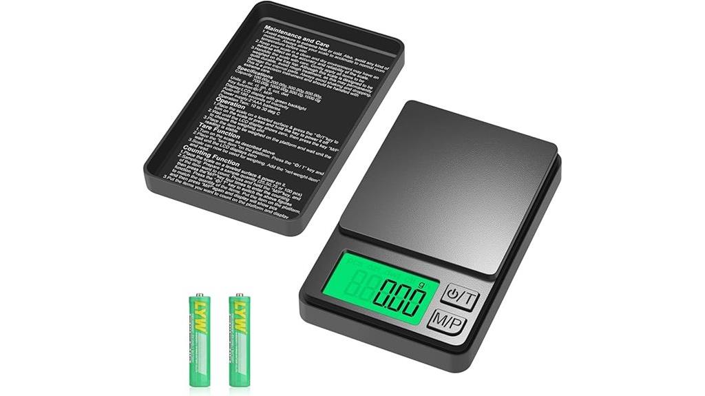 digital 1000g pocket scale