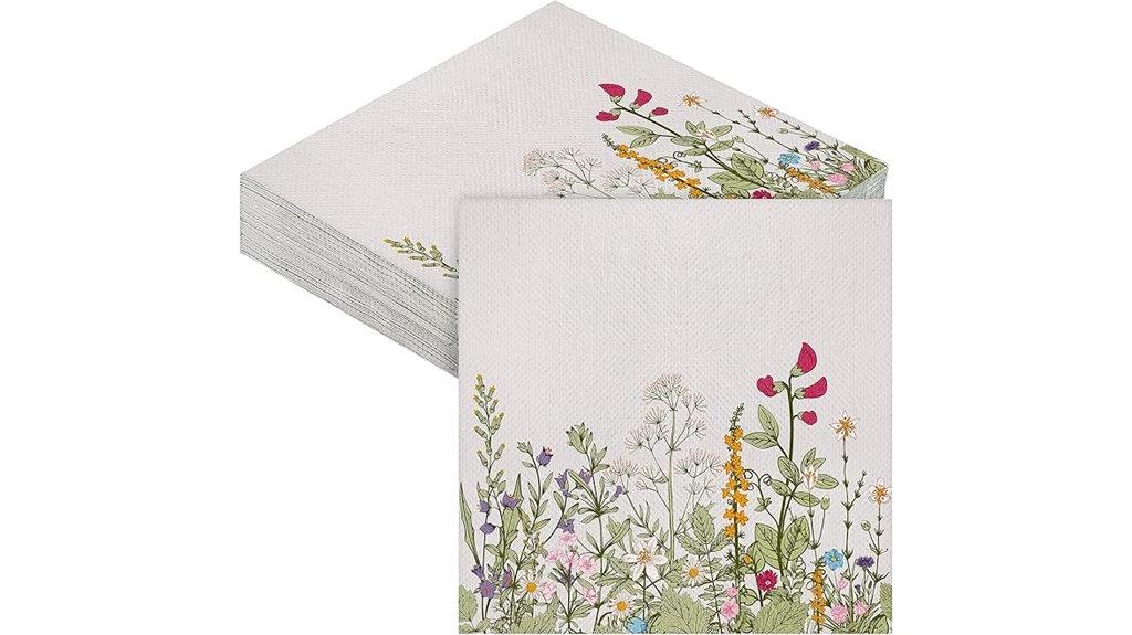 disposable vintage floral napkins