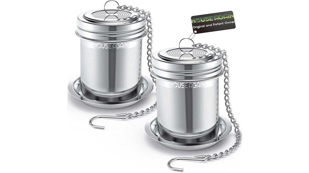 double tea infuser set