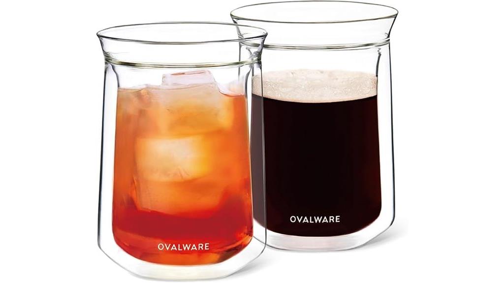 double wall glass cups