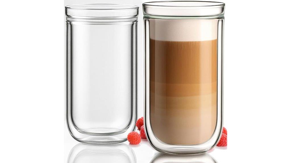 double wall glass cups