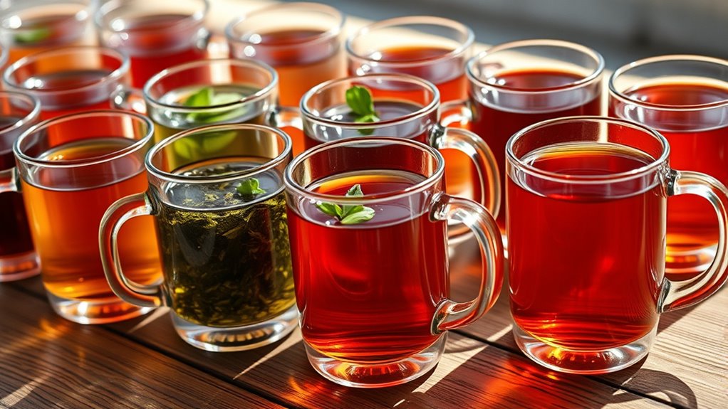 durable stylish glass tea mugs