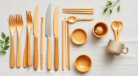 eco friendly bamboo utensil selection