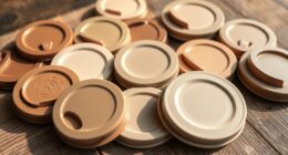 eco friendly compostable tea lids
