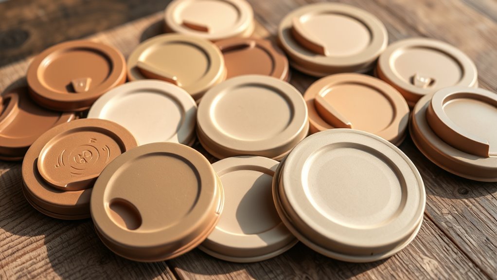 eco friendly compostable tea lids