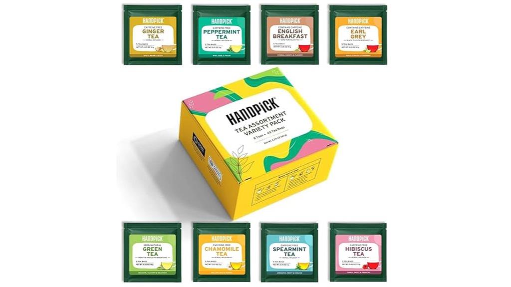 eight flavors forty tea bags