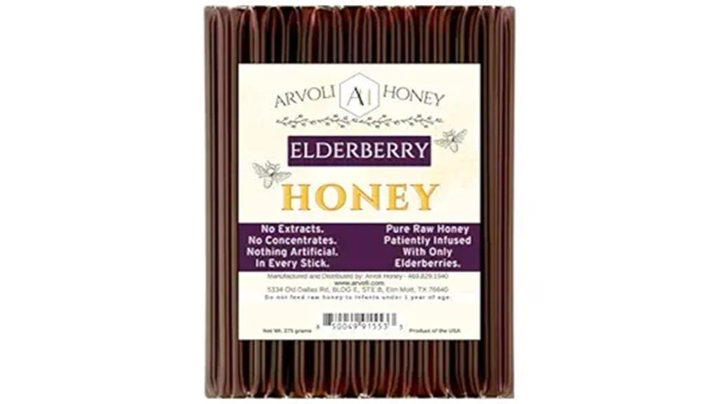 elderberry honey sticks