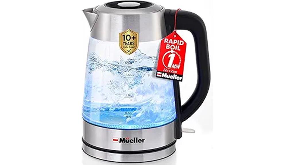 electric kettle 1 8l capacity