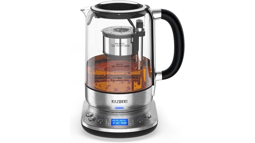 electric tea maker with infuser