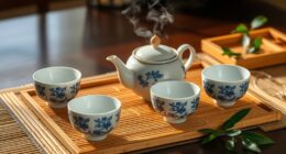 elegant bamboo tea sets