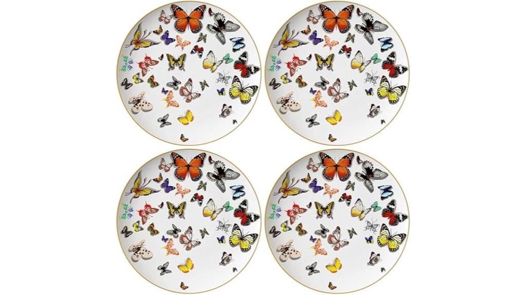 elegant butterfly gold edges